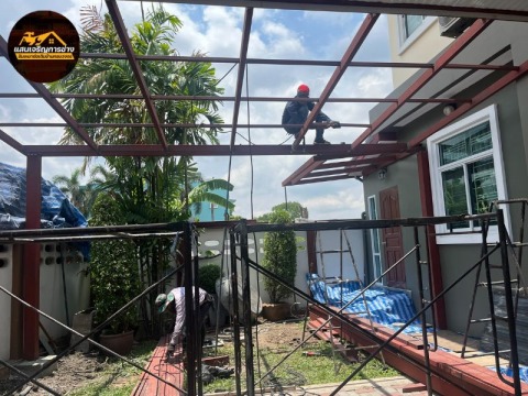 แสนเจริญการช่าง ติดตั้งโครงหลังคา